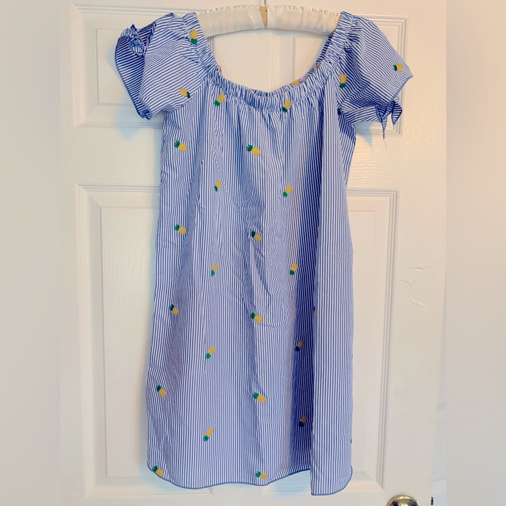 Miley & Molly pineapple off shoulder dress size medium